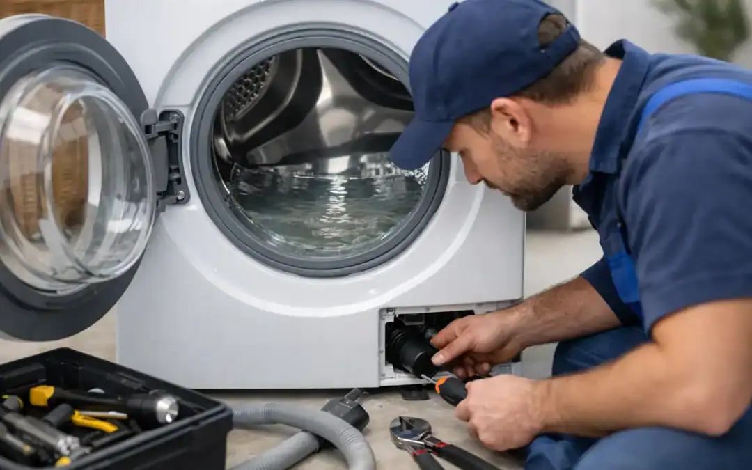 تصليح غسالة لا تصرف الماء بسرعة وبسعر مناسب