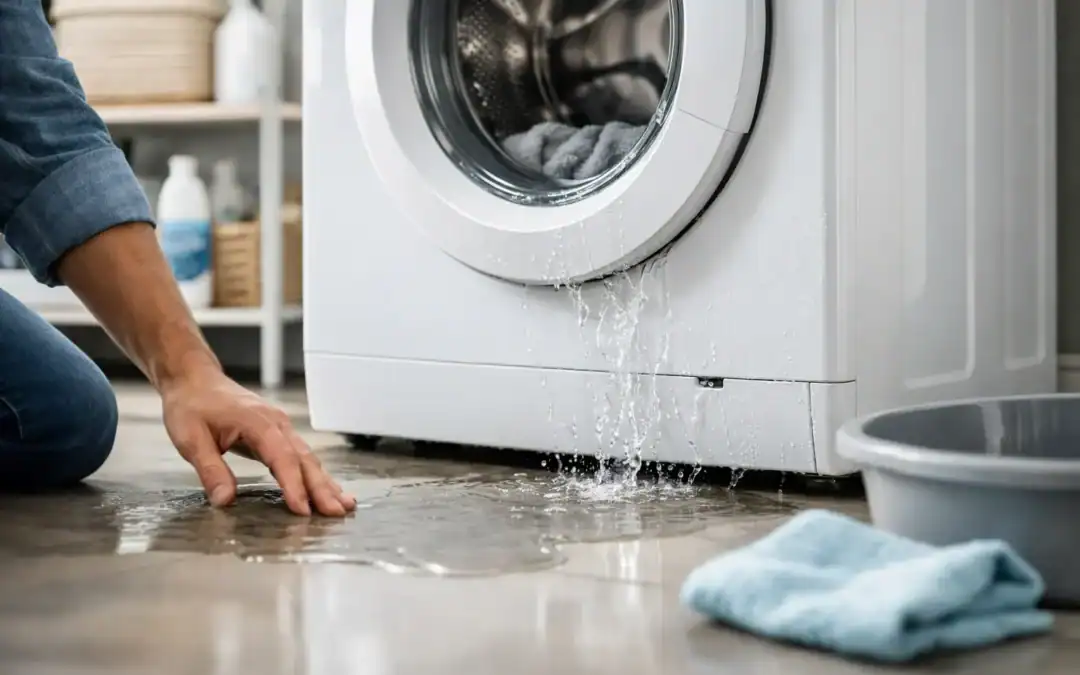 حل مشكلة تسرب الماء من الغسالة بسرعة