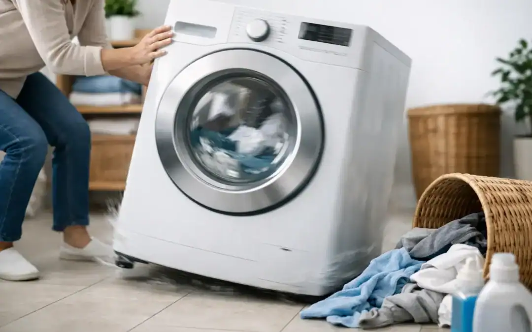 لماذا الغسالة تهز بقوة وما الحل السريع؟