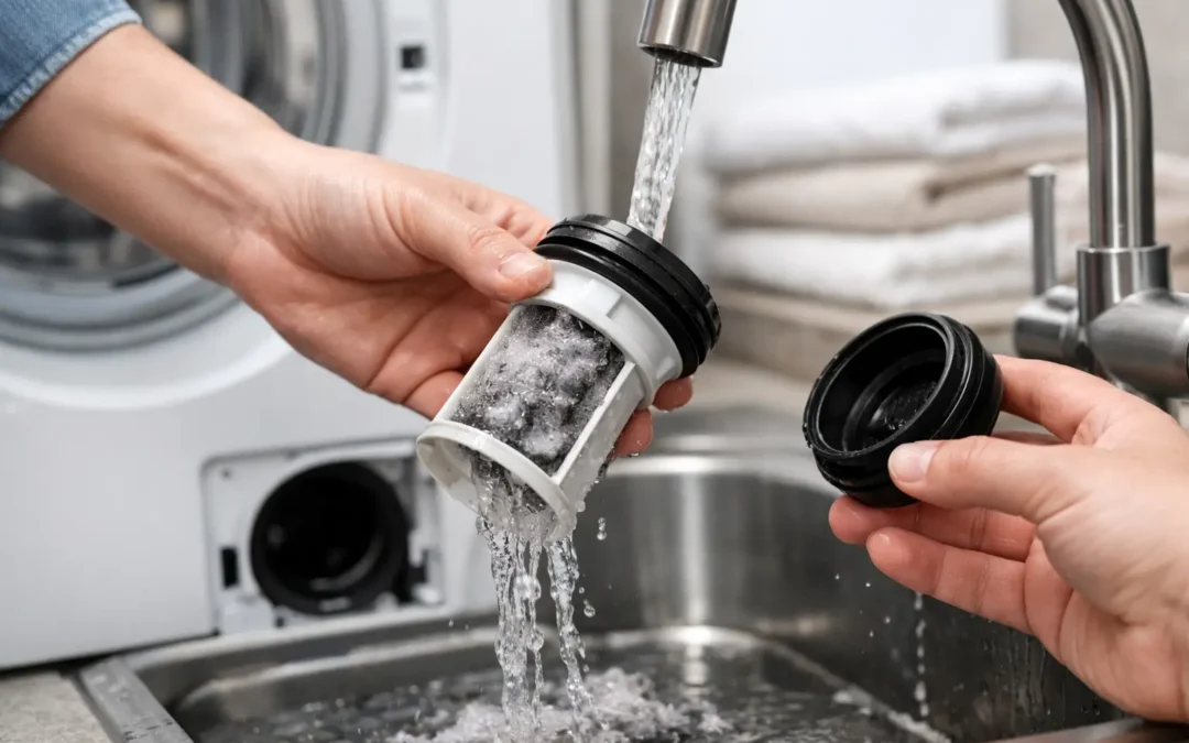 تنظيف فلتر الغسالة المنزلية بالطريقة الصحيحة